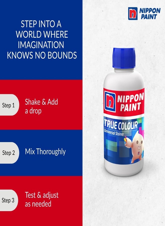 Nippon Paint صبغة نيبون بينت ترو كلر العالمية (أزرق سريع، ٢٠٠ مل) - صبغة عالية التركيز قابلة للذوبان في الماء، غير سامة، لا تتلاشى - مناسبة للمستحلبات البلاستيكية، والمينا، والدهانات، والدهانات الزيتية - للاستخدام المنزلي - Image 3
